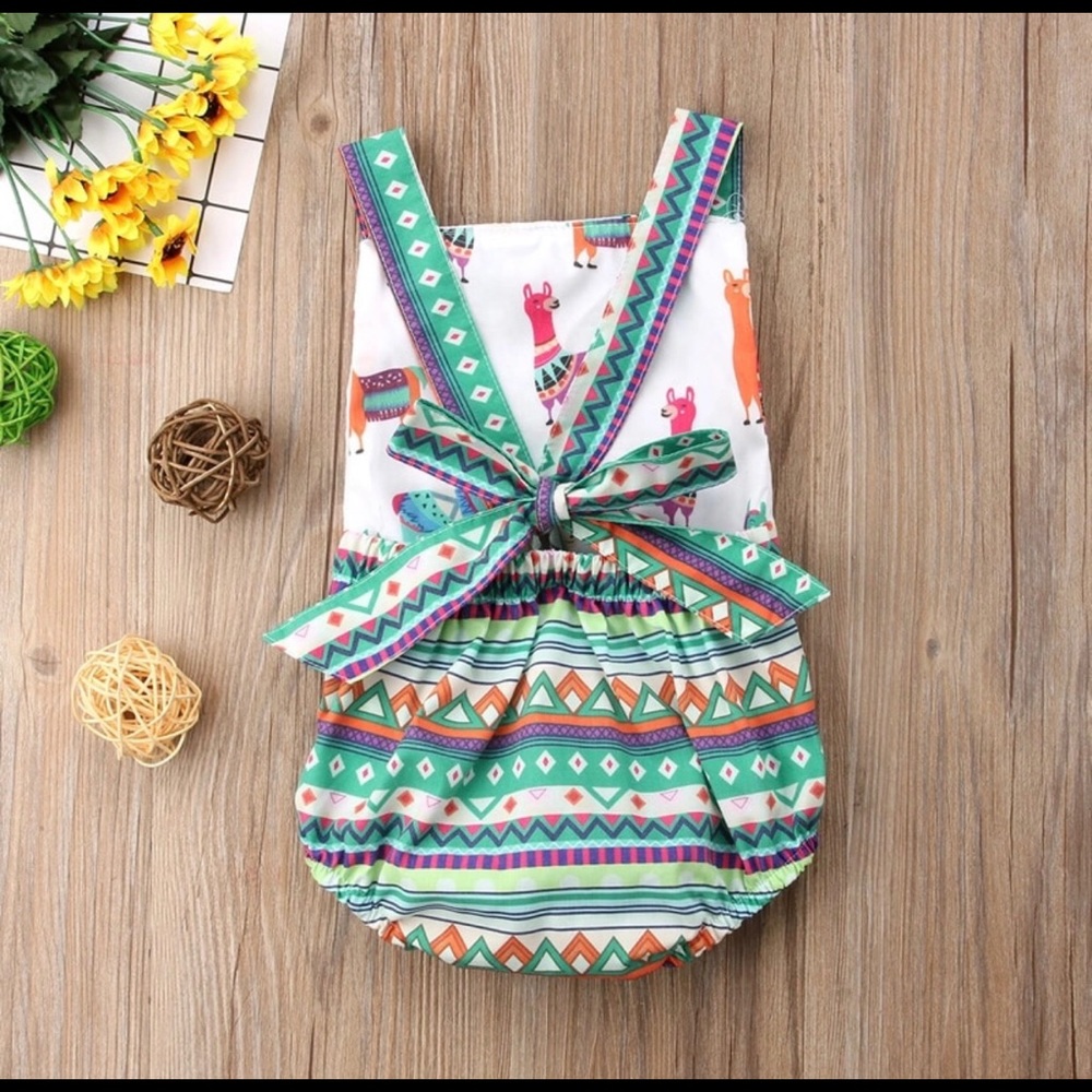Alpaca Toddler Romper - Picture 2 of 3